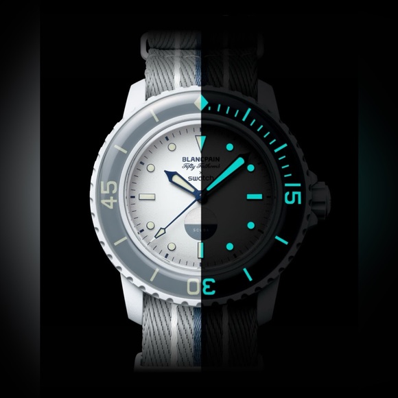 ANTARCTIC OCEAN SO35S100 SWATCH BLANCPAIN WHITE NEW - Picture 6 of 6